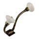 Cream Wheel Flower Ceramic Antique Iron Hook